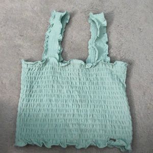 Mint green synched tank top